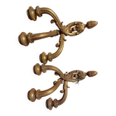 Paire d'appliques style Louis XVI en bronze début XXè 12 kg et 70cm de haut