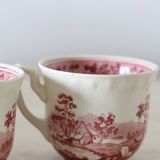 Set of 6 coffee cups and saucers, Villeroy & Boch, Rusticana rose model