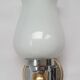 Pair of vintage bathroom gold and silver wall lights