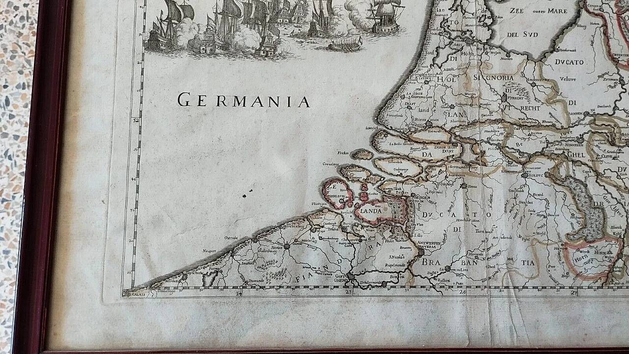 Map of the provinces of the Netherlands by G. G. De Rossi and G. Cantelli, 1672