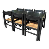 Table à manger avec 6 chaises de Vico Magistretti pour Cassina