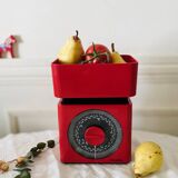 Terraillon red kitchen scale 5kg vintage