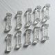 Set of 10 antique twisted moulded glass knife rests – Art Deco style