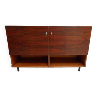 Mid Century Vintage 2 door LP cabinet 1960's