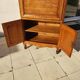 Secrétaire ancien scriban vintage en bois de noyer style Louis XV
