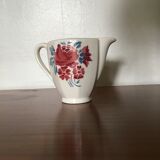 Badonviller milk pot or creamer, rose decoration