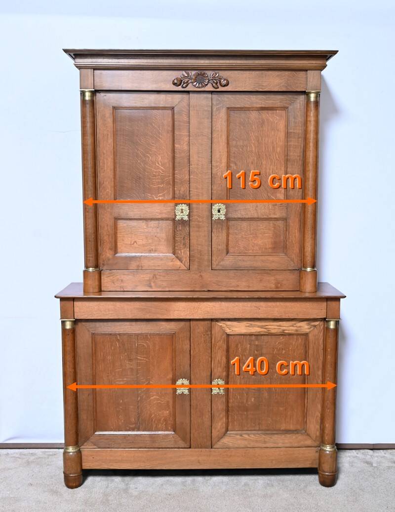 Empire Oak Two-Body Buffet – First Half of the 19th Century