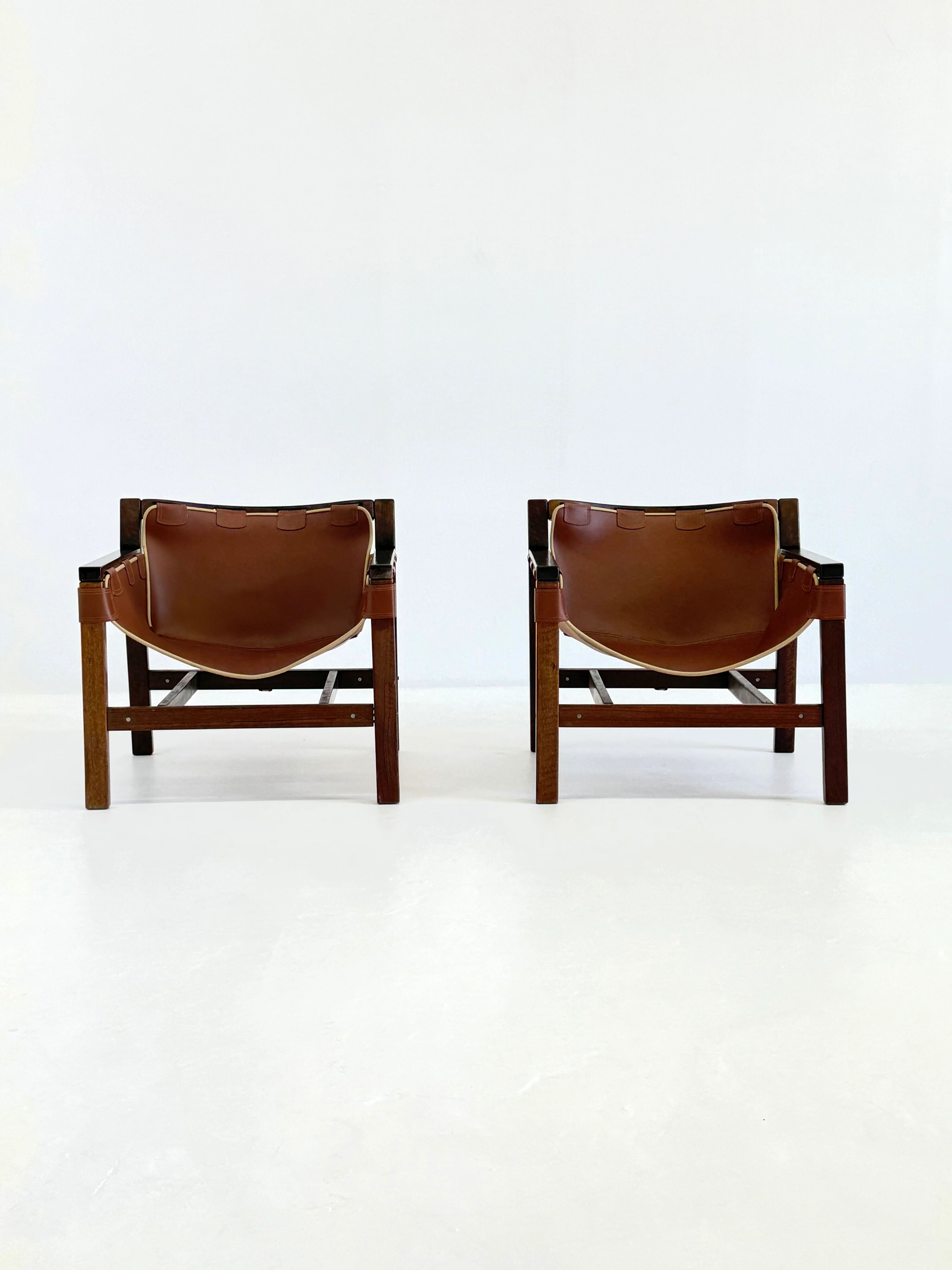 Chaises longues Safari par Carlo Hauner pour Forma