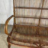Rattan bench