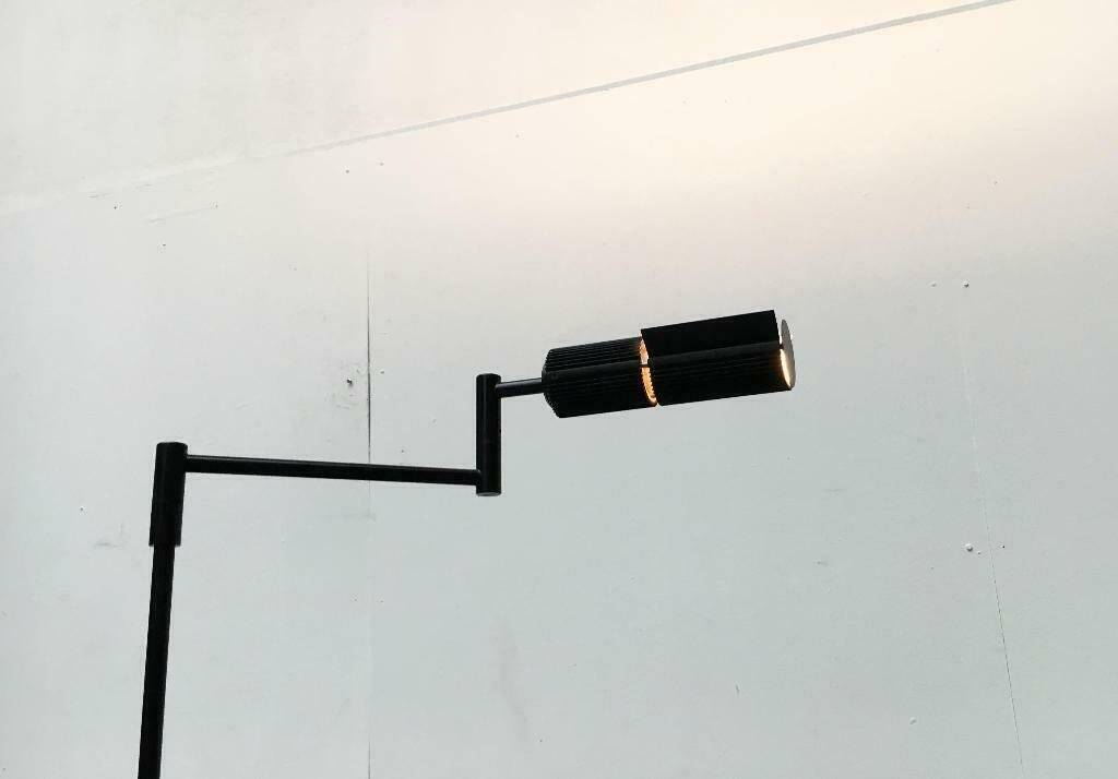 Haloprofile floor lamp from the vintage space age by V. Frauenknecht for Swisslamps International, 1970s.