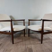 Pair of Armchairs Edmund Homa model GFM-64, Polish vintage 1970s