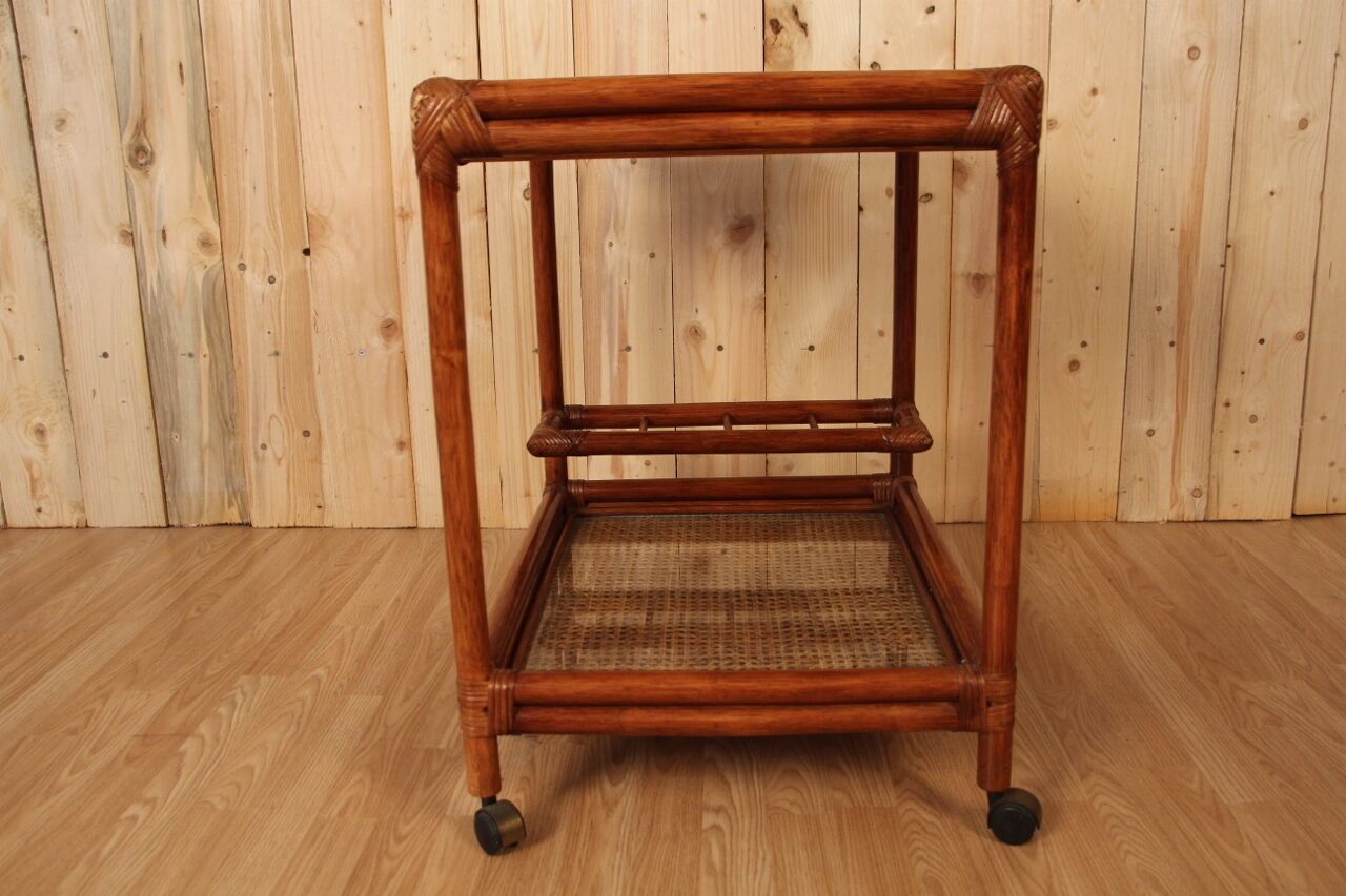 Rolling dessert in rattan and vintage bamboo, Almos Italy