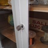 Showcase library aileron feet compass parisian 50 60 shabby patina