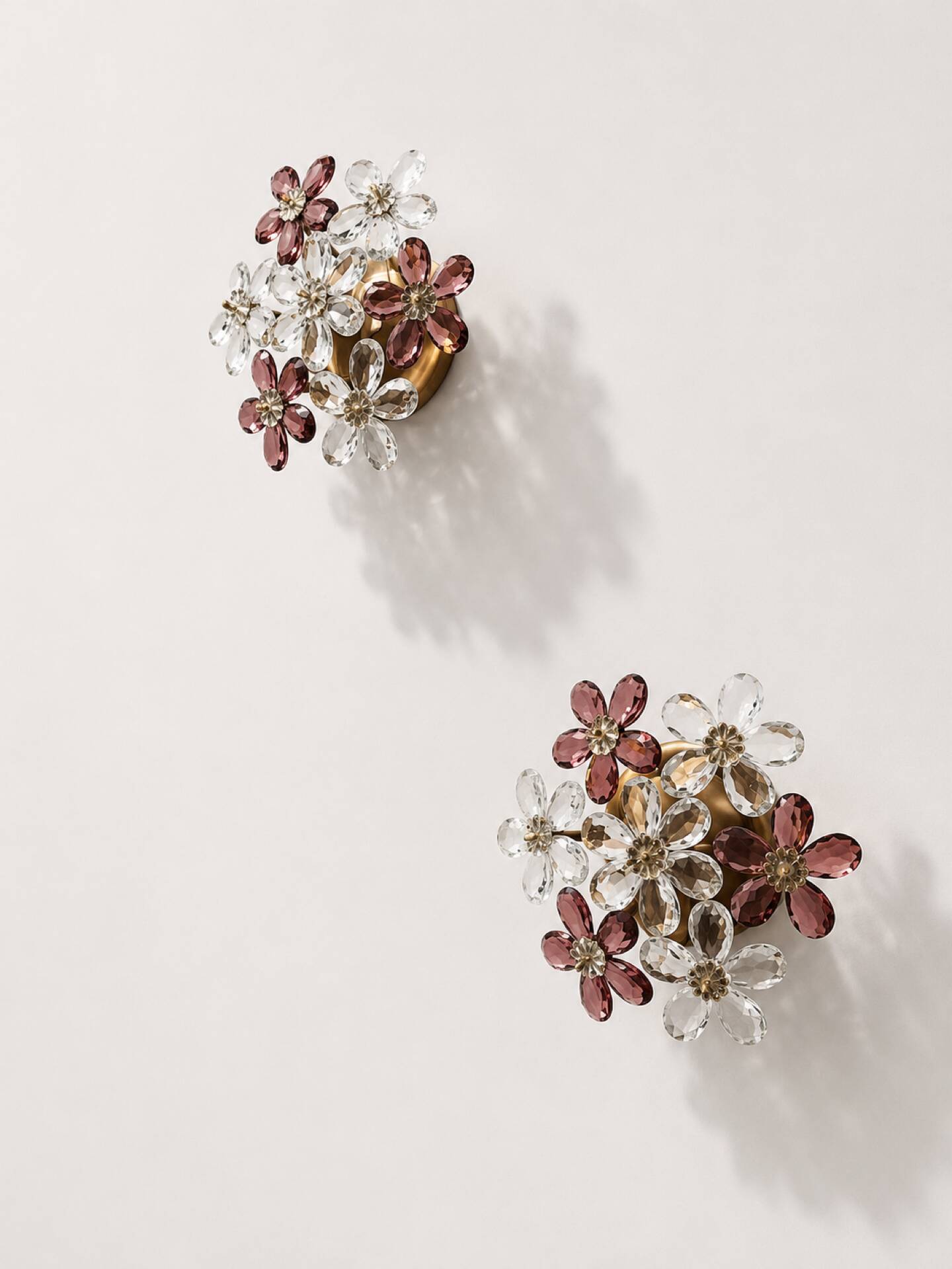 Murano flower wall sconces