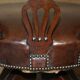 Victorian antique leather captain's chair