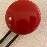 Metal "w" coat rack with 5 hooks