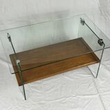 Glass coffee tables by André Monpoix
