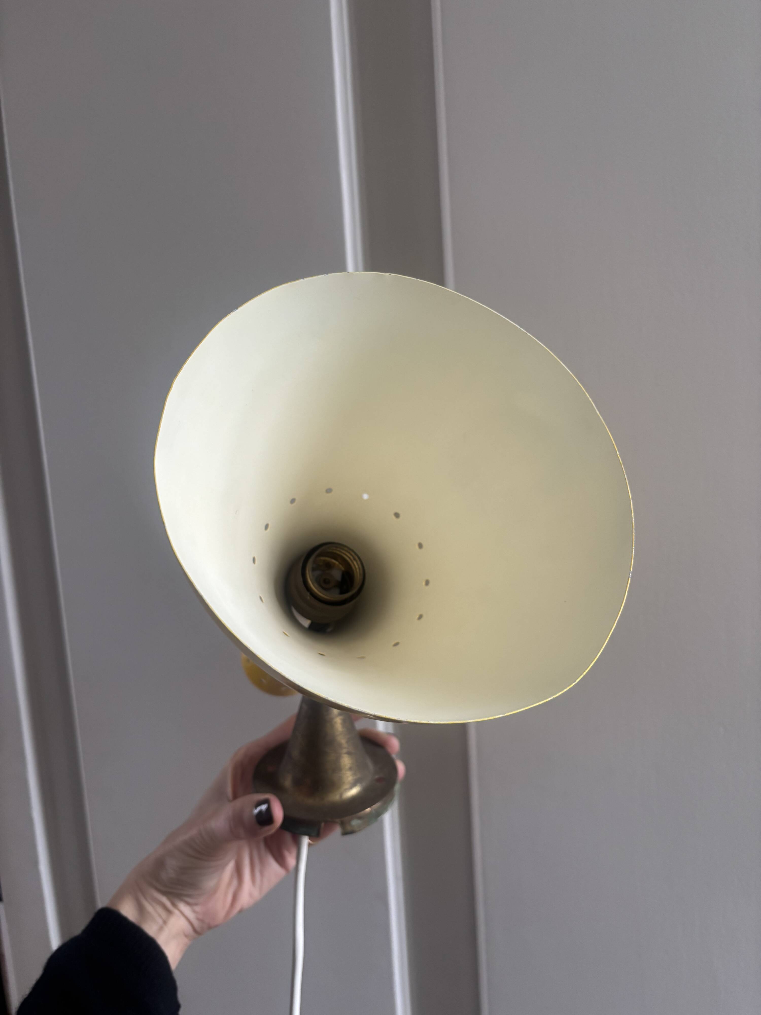 Diabolo wall light, drainage from the 1950s.