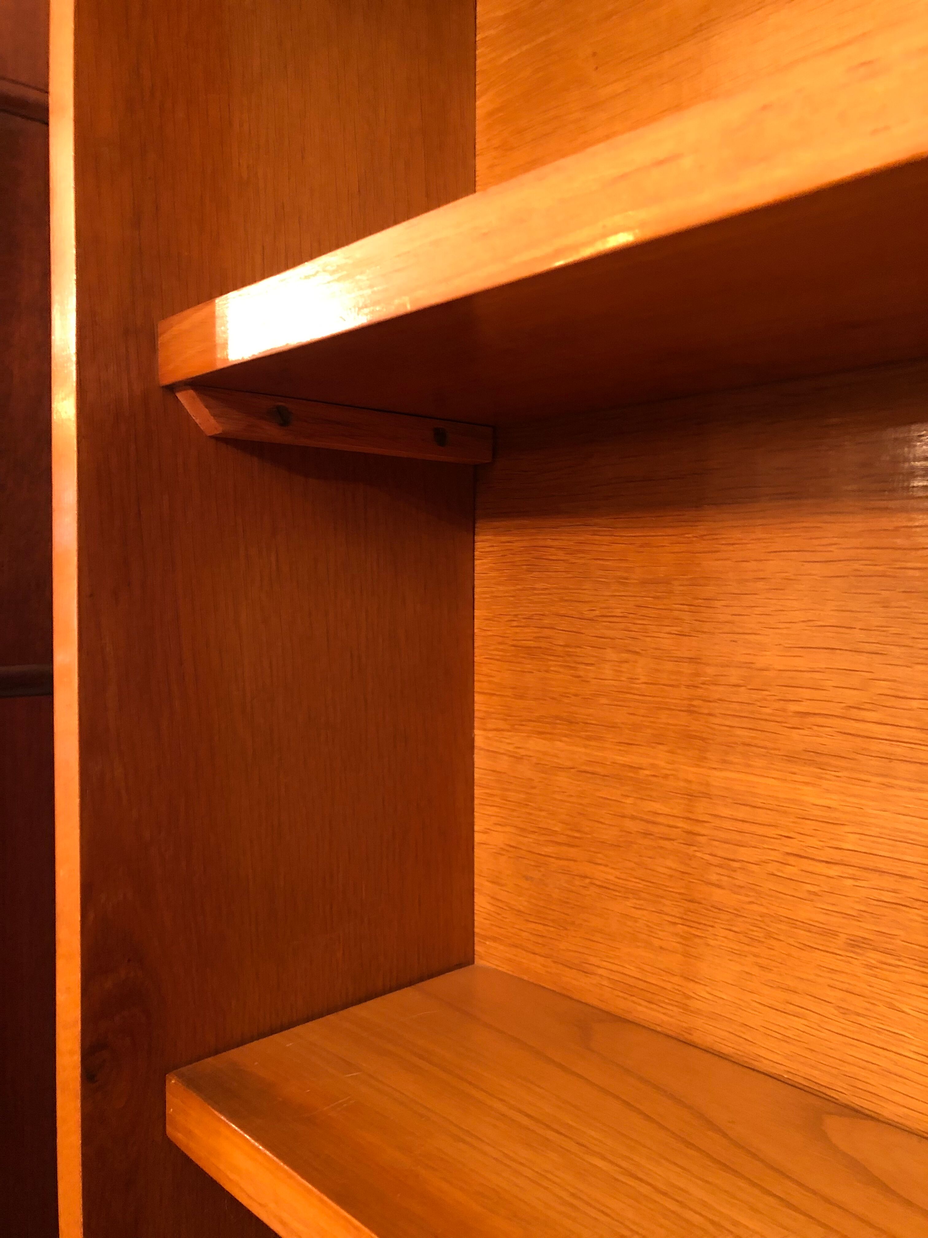 Vintage bookcase feet compass