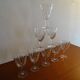 8 glasses of Bayel crystal wine signed, cut crystal.