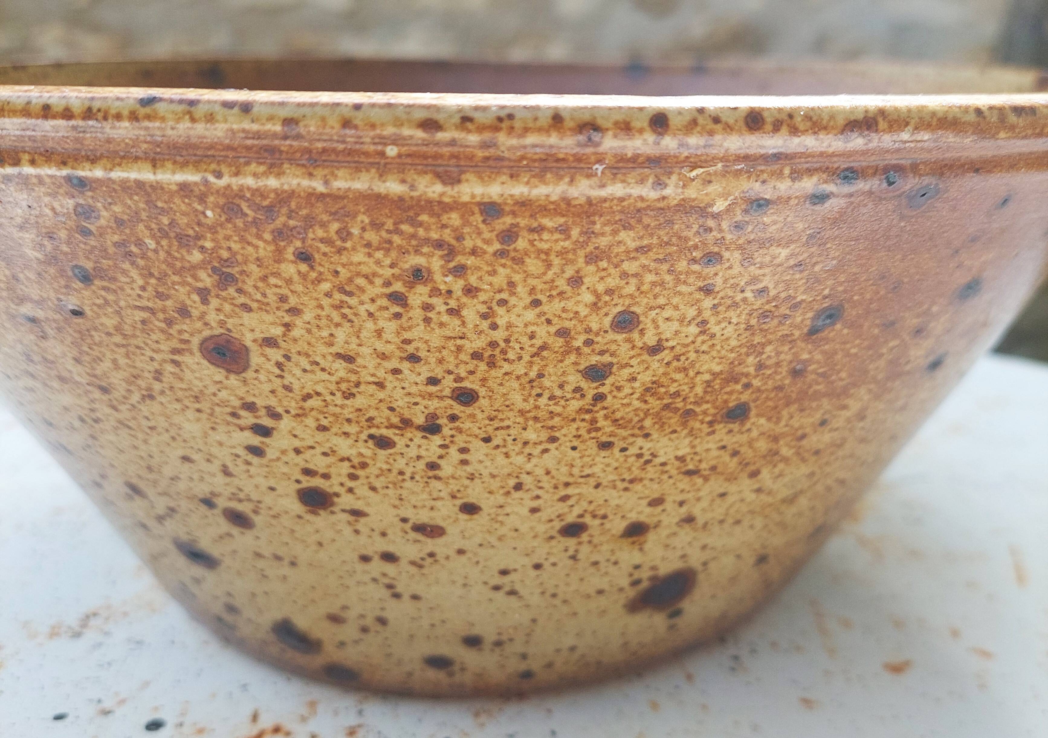 Saladier vintage grès pyrité