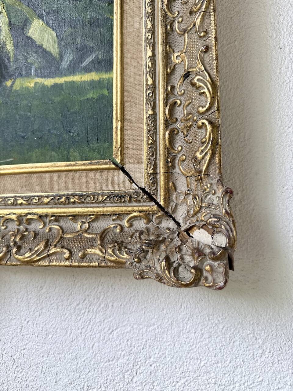 Framed oil painting "forest"