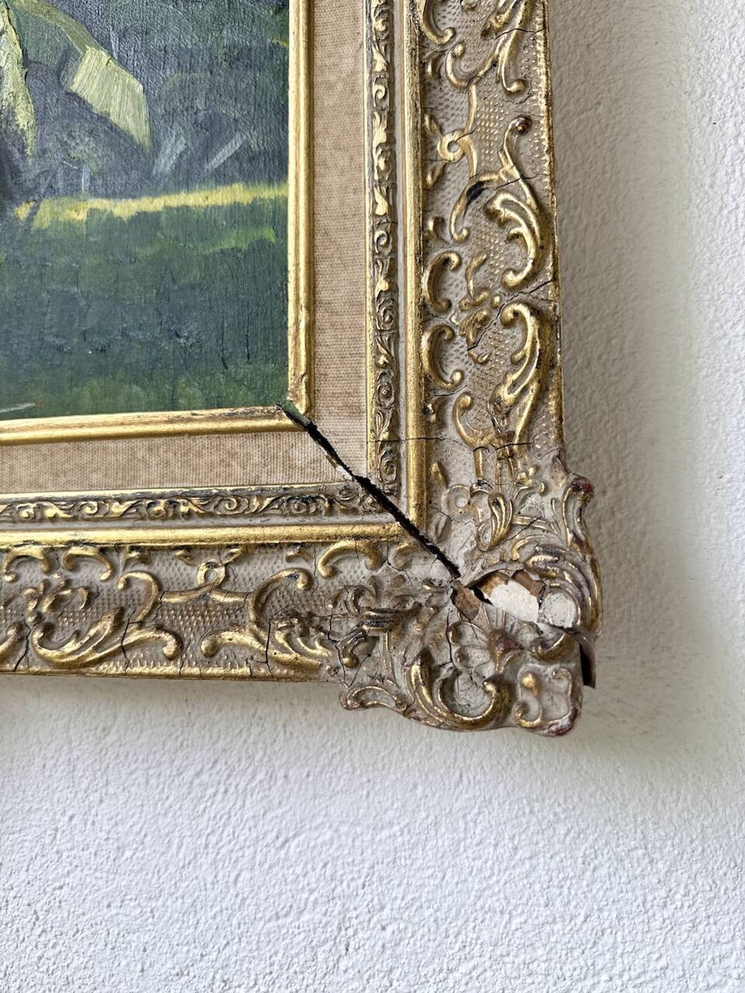 Framed oil painting "forest"