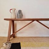 Old wooden farm bench L140