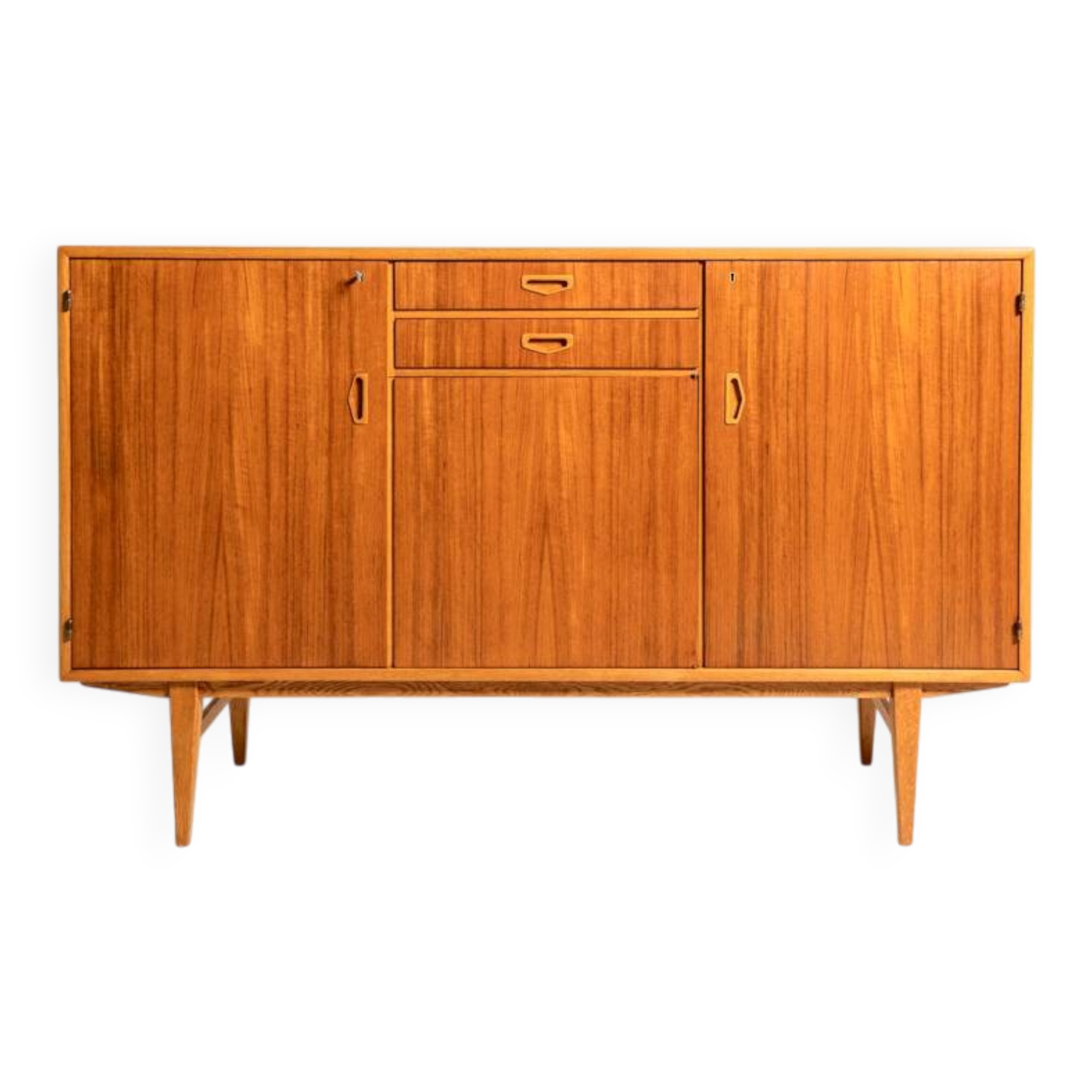 Buffet scandinave en teck et chêne, années 1960