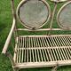 Old rattan sofa