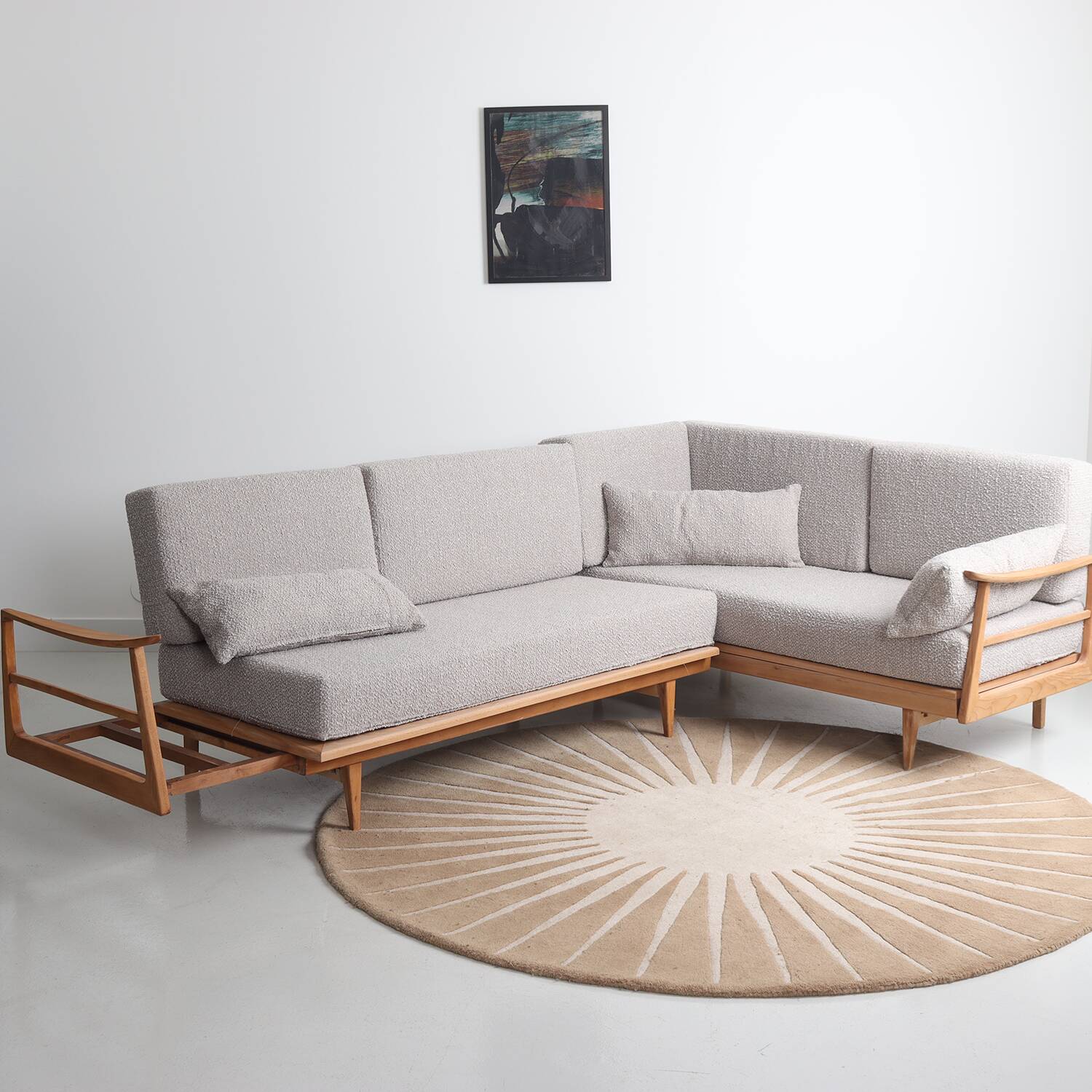 Scandinavian corner sofa