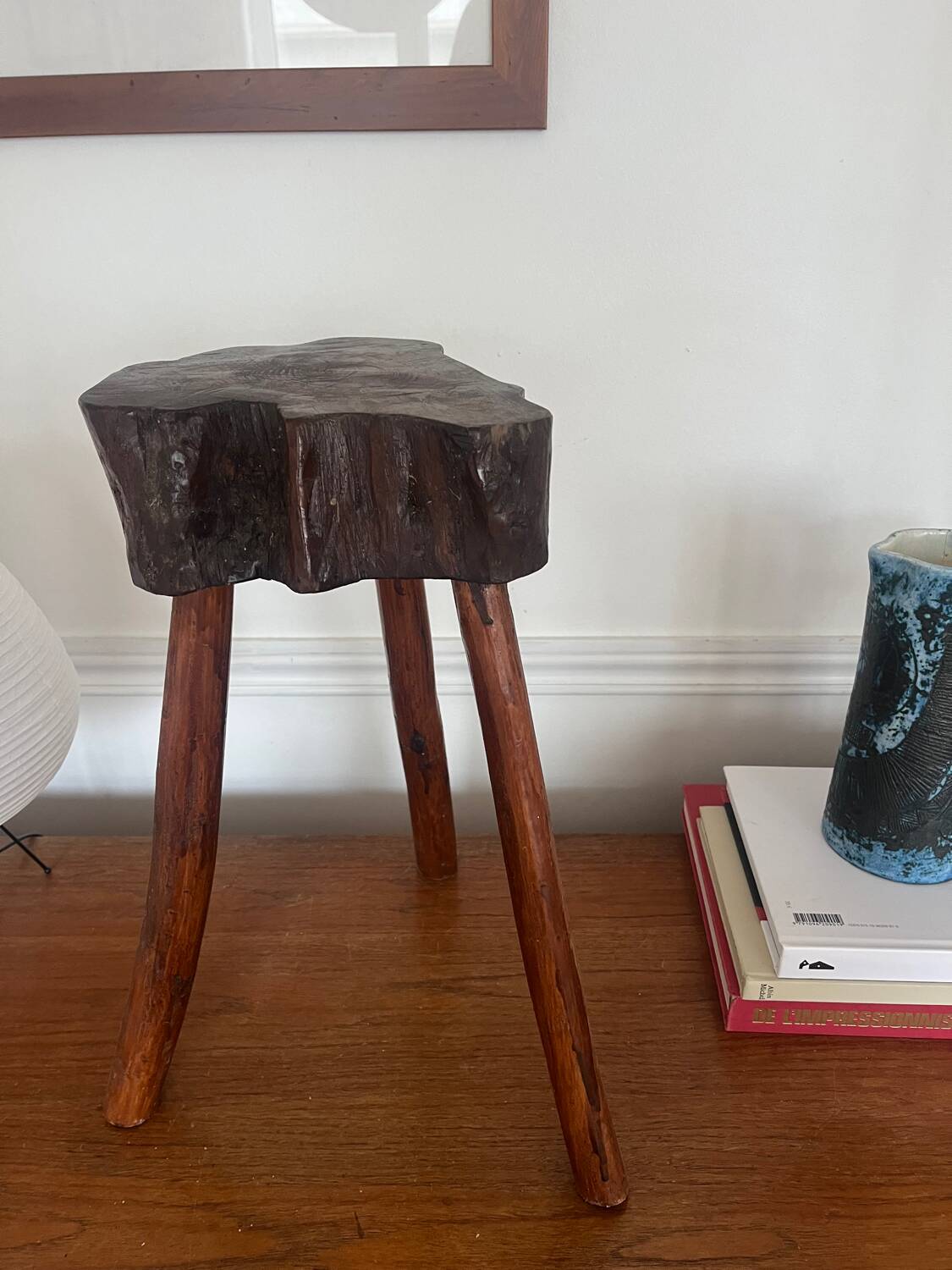 Brutalist tripod stool