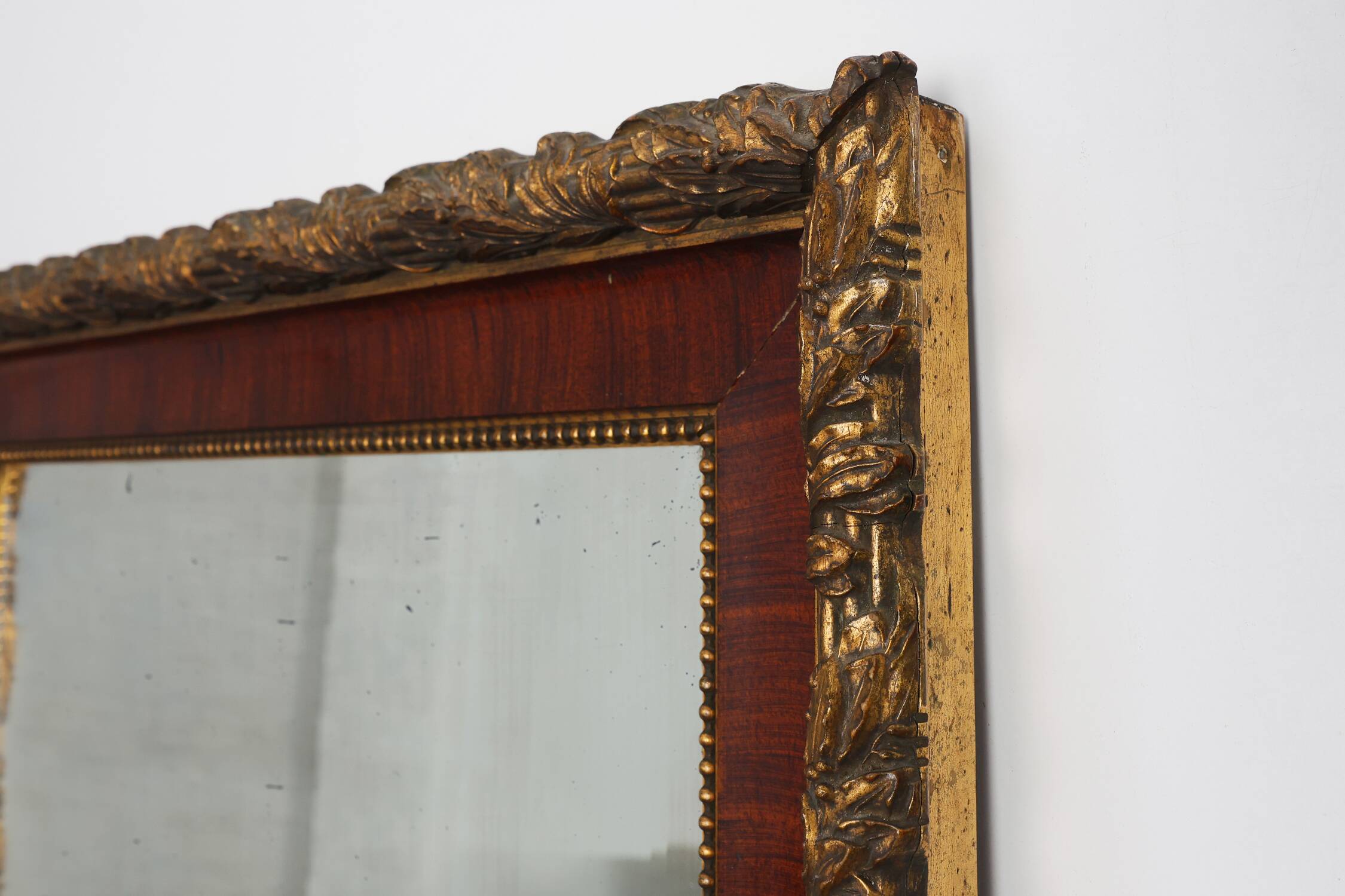 French classical mirror with gilded details, ca. 1900