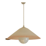 Pleated glass suspension