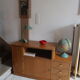 Commode asymétrique chêne clair 1950