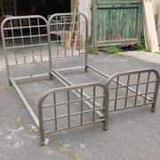 Pair of nickel-plated bronze beds circa 1920