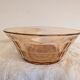 Amber light 1940s–50s – Salad bowl & serving plate