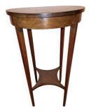 S013 E024 Antique Art Deco side table – pyrography – solid wood