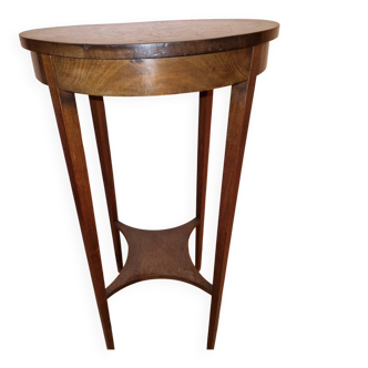 S013 E024 Antique Art Deco side table – pyrography – solid wood