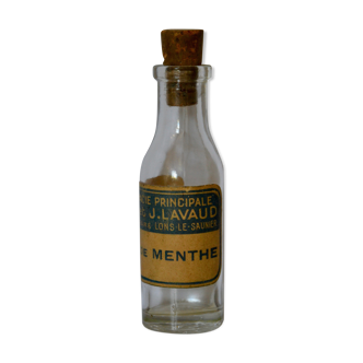 Small bottle of apothecary / pharmacy: Mint liquor