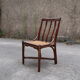 Office chair Mc Guire in bamboo and seat in cannage