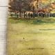 Oil on vintage panel