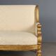 Antique neoclassical canapé in carved wood, Italy, 19th century.