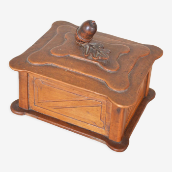 Antique wooden cigarette box