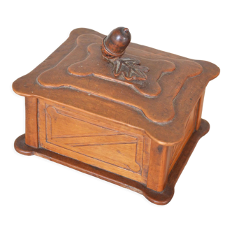 Antique wooden cigarette box