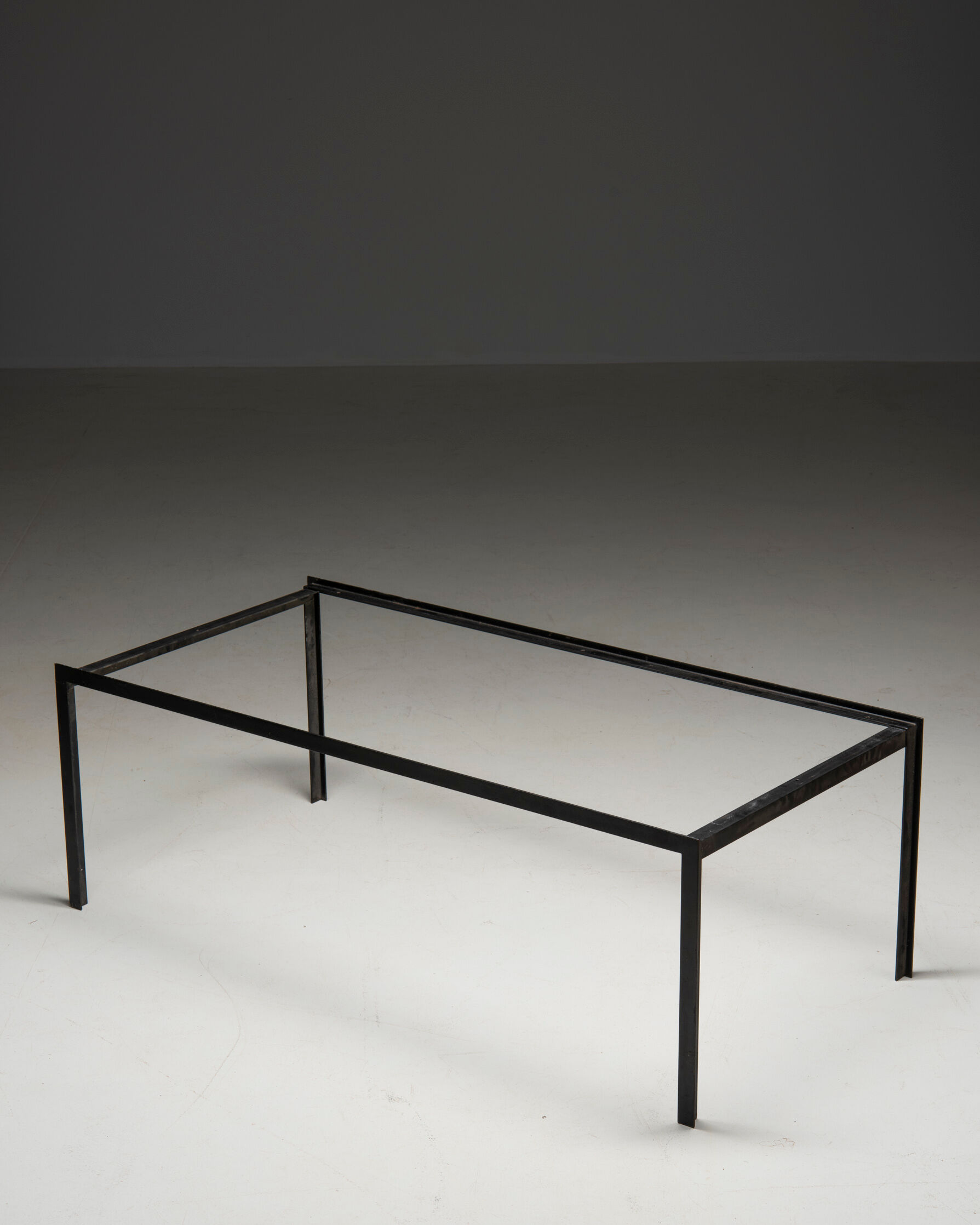 'T-angle' Low table in teak, designed by Florence Knoll for Knoll Int., 1950's