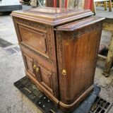 Bar cabinet with solid teak system circa 1980