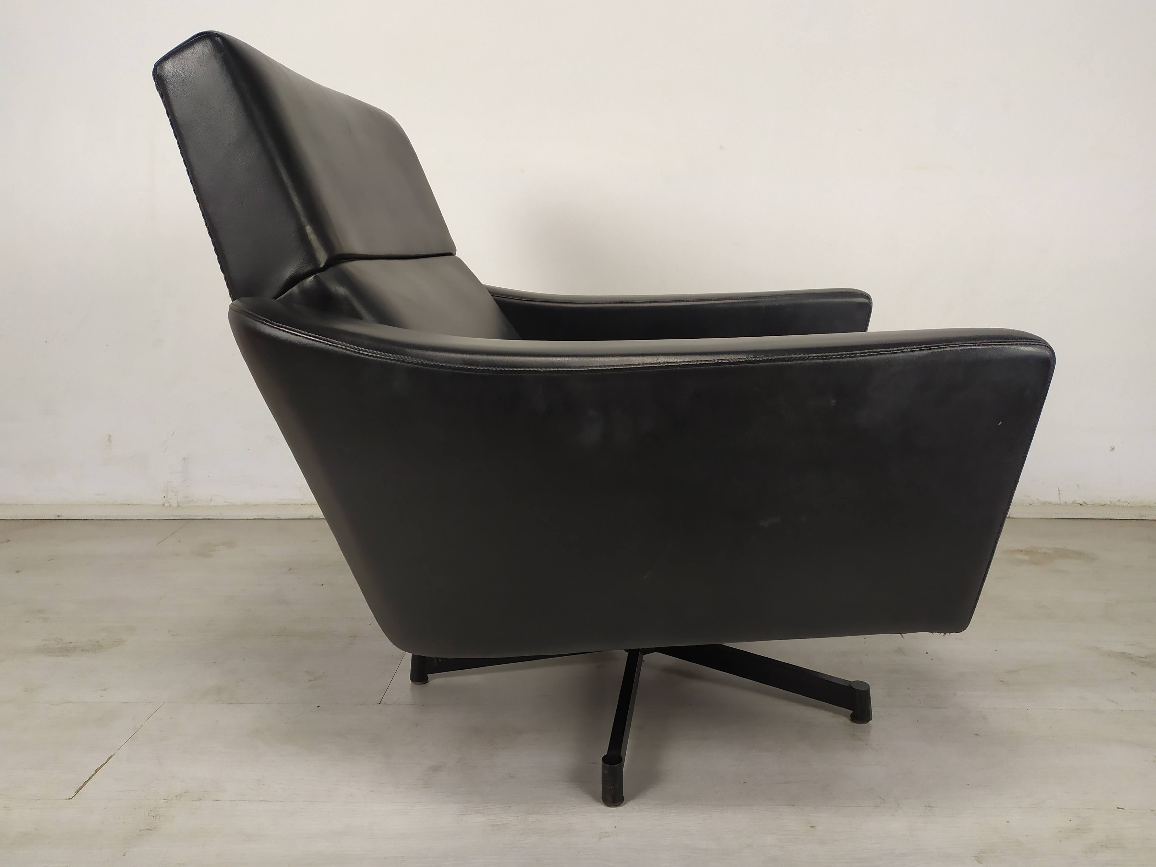 Vintage swivel armchair