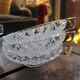 Cut Glass Dessert/Punch Bowls - Diamond Style