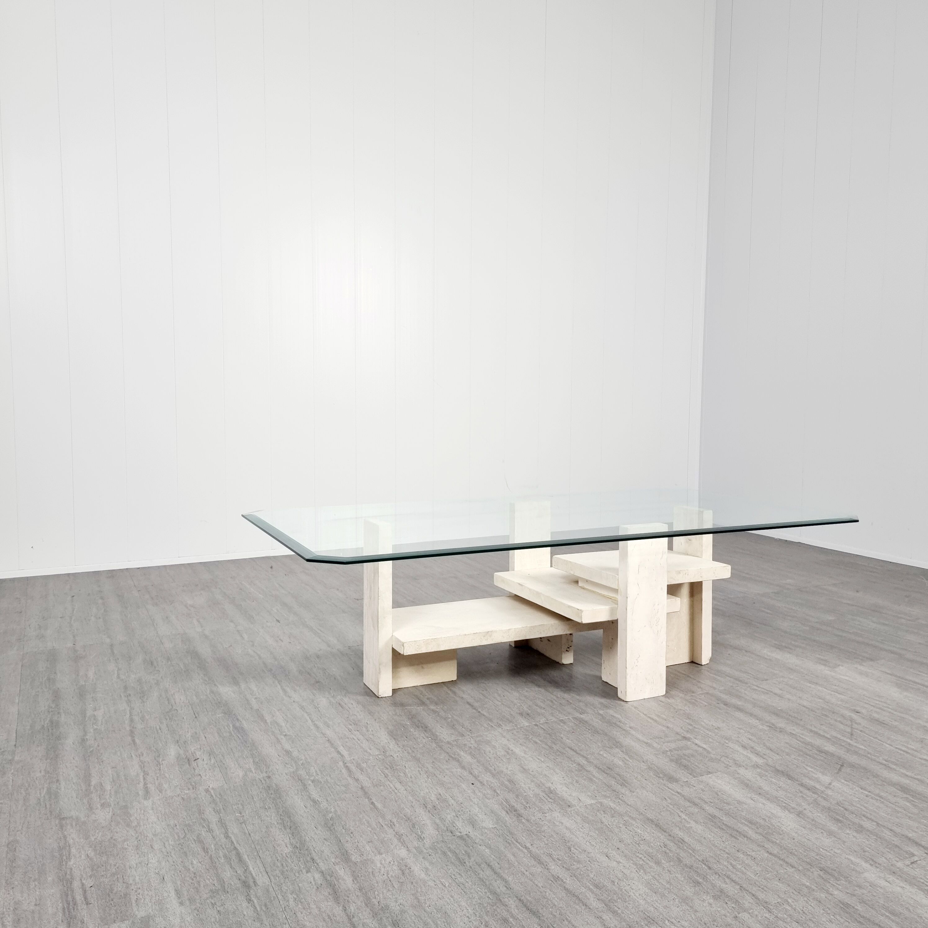 Travertine Willy Ballez coffee table